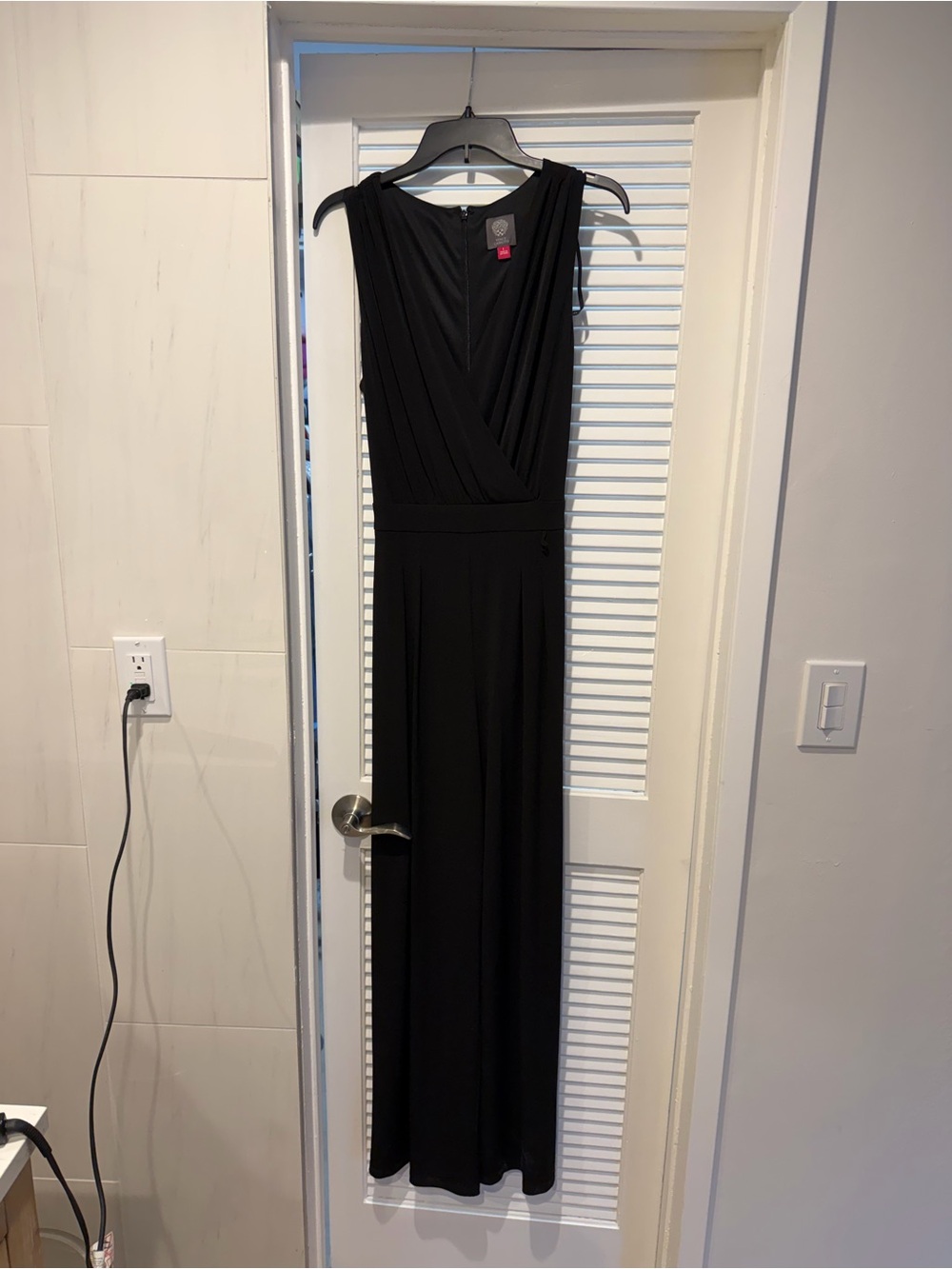 Vince Camuto Black Sleeveless Jumpsuit